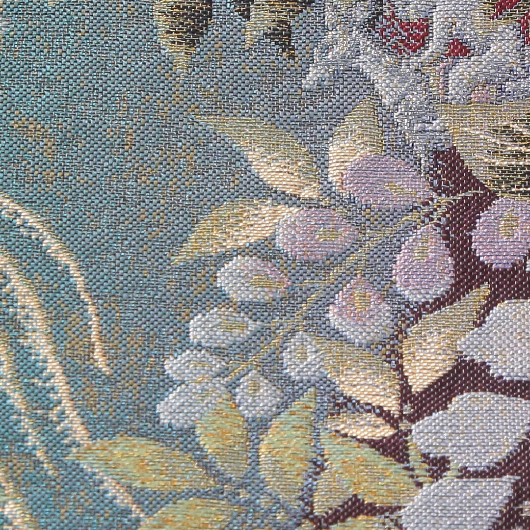 袋帯 帯丈438cm 正絹 六通 やまと フォーマル 辻が花 紫系 多色系 1243-02292