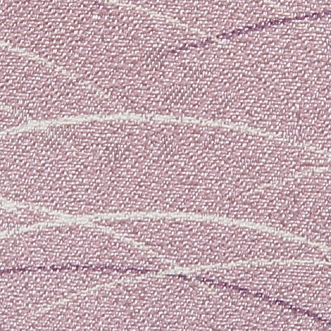 小紋 洗える着物 袷 身丈162cm 裄丈62cm ポリエステル Sランク Lサイズ 広衿 インフォーマル 花瓶 青海波 ピンク系 1215-15801