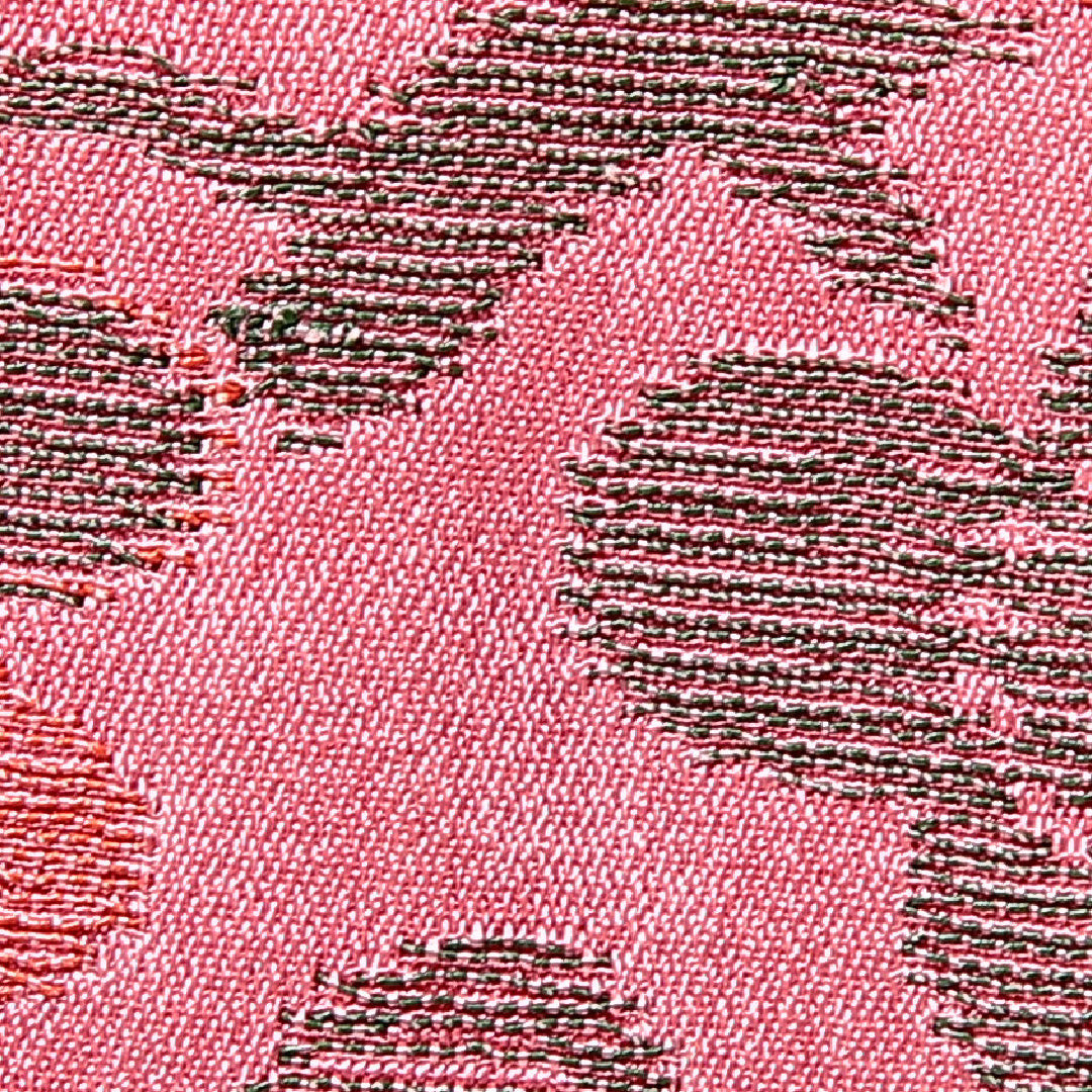 アンティーク 道行コート(お召) 袷 身丈98cm 裄丈65cm 正絹 Bランク Mサイズ ポケットあり 梅 ピンク系 1263-15276