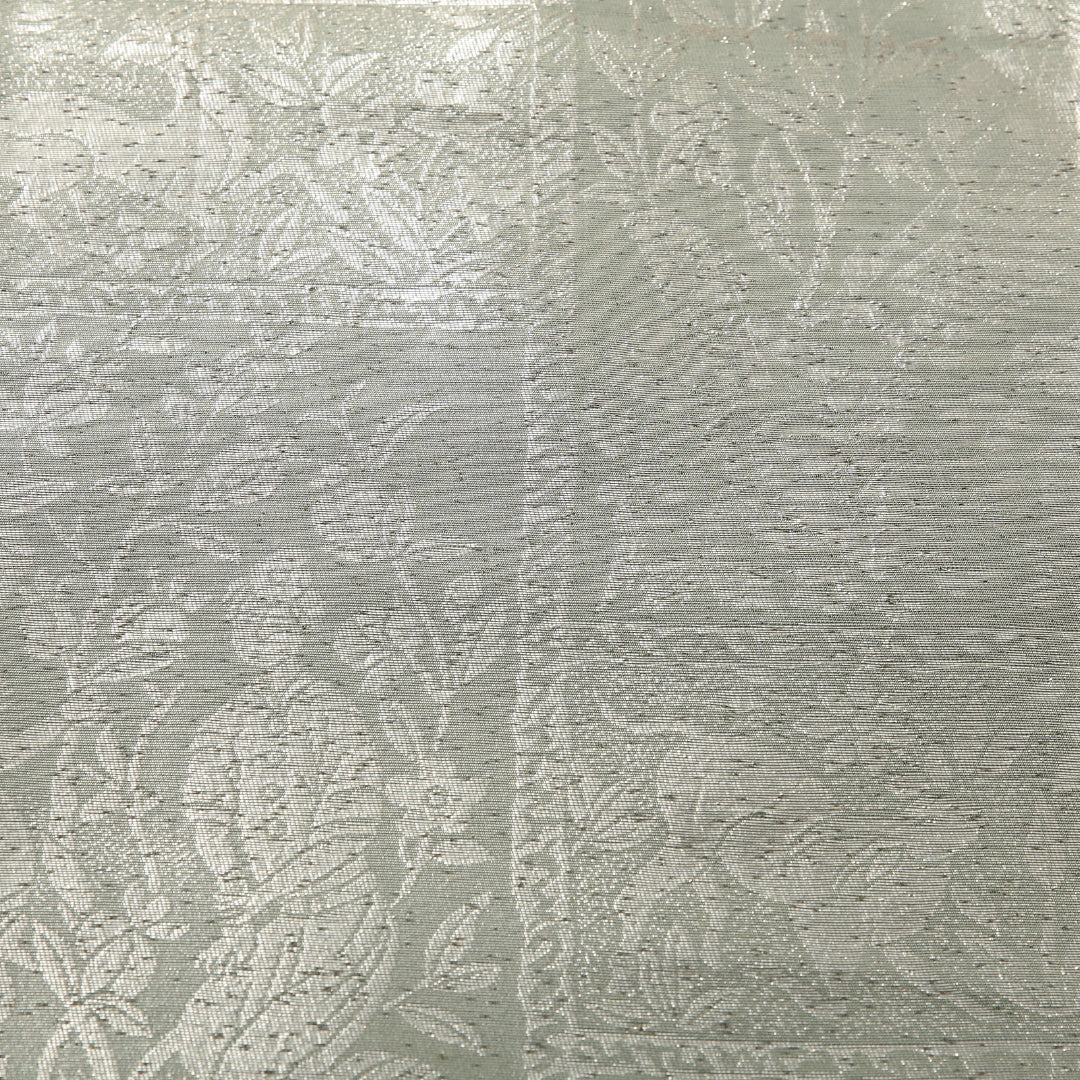 袋帯 帯丈432cm 正絹 六通 帯芯なし セミフォーマル 鹿野苑 仏教美術 緑系 1243-02129