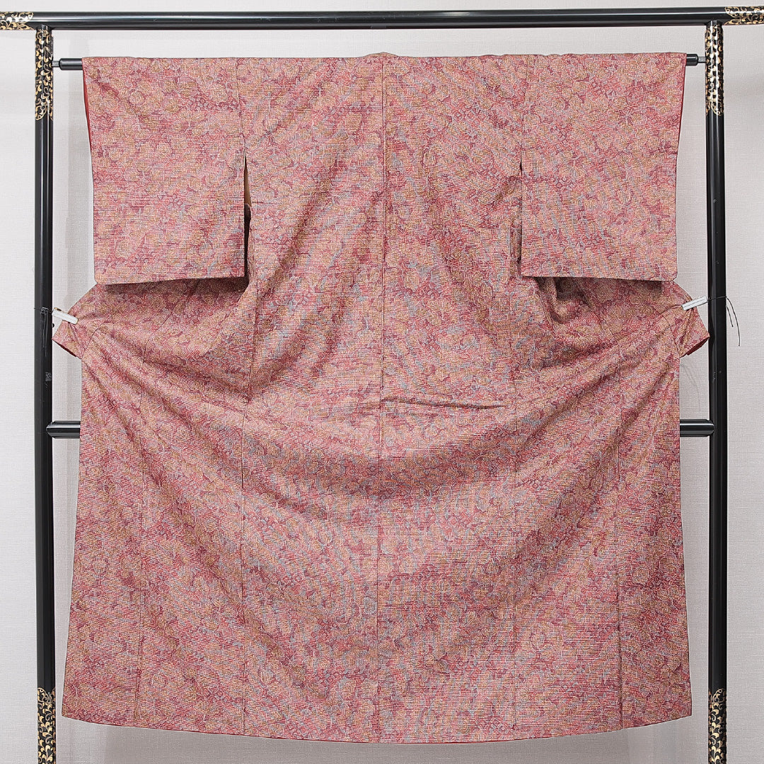 中古・リサイクル 紬（大島紬）】 袷 身丈153cm 裄丈62cm 正絹 D