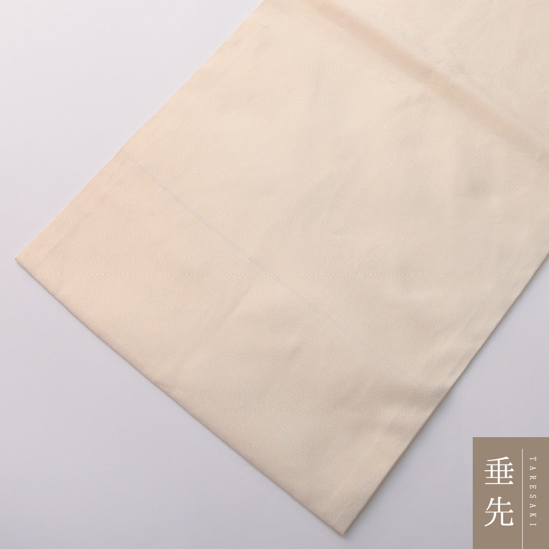 九寸名古屋帯 Aランク 帯丈364cm 正絹 六通 名古屋仕立て 織り インフォーマル 蝶 ひょうたん 菊 クリーム系 RP 1245-03341