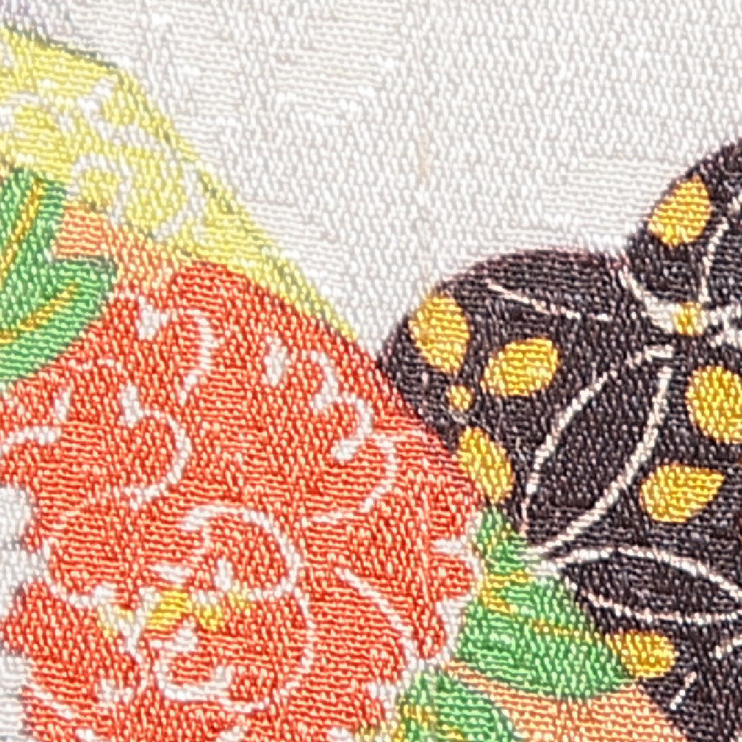 アンティーク 羽織 袷 身丈102cm 裄丈64cm 正絹 Bランク Mサイズ 吉祥文様 紫系 1217-16809