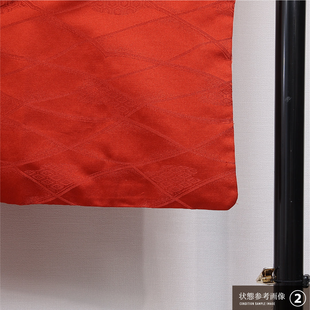 洗える着物 道行コート 袷 身丈82cm 裄丈65cm ナイロン Sランク セミフォーマル Mサイズ 吉祥文様 緑系 RP 1237-16130
