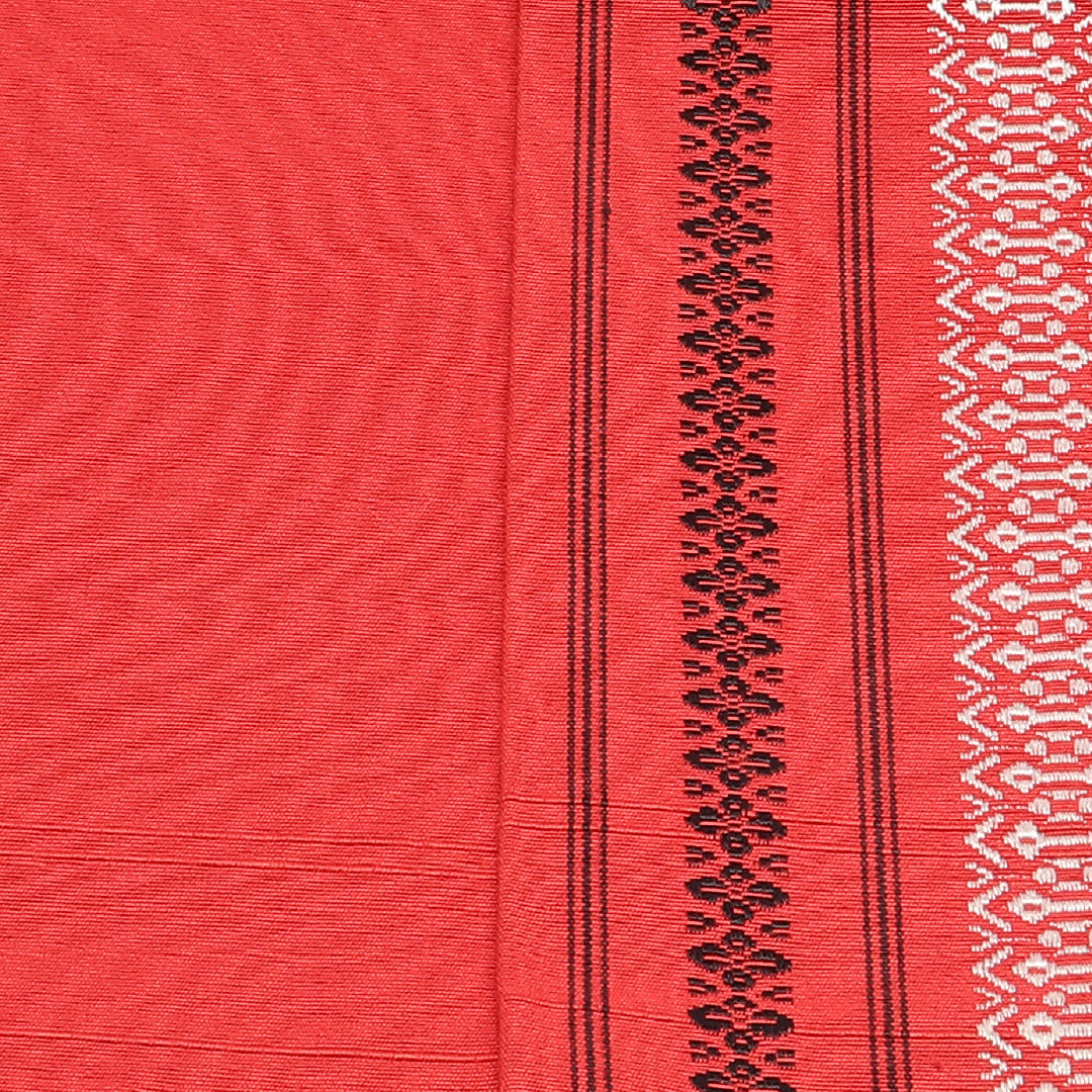 半幅帯 帯丈320cm カジュアル 小袋帯 全通 未仕立て Sランク 正絹 博多織 献上柄 ピンク系 1225-00639