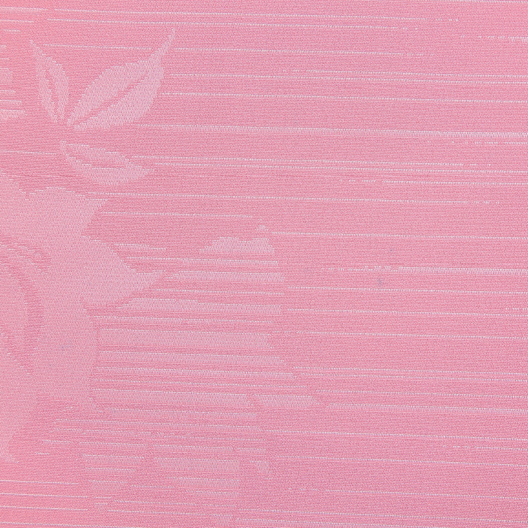 色無地 洗える着物 袷 身丈153cm 裄丈63cm ポリエステル Aランク Sサイズ 広衿 インフォーマル 薔薇 ピンク系 1214-16093