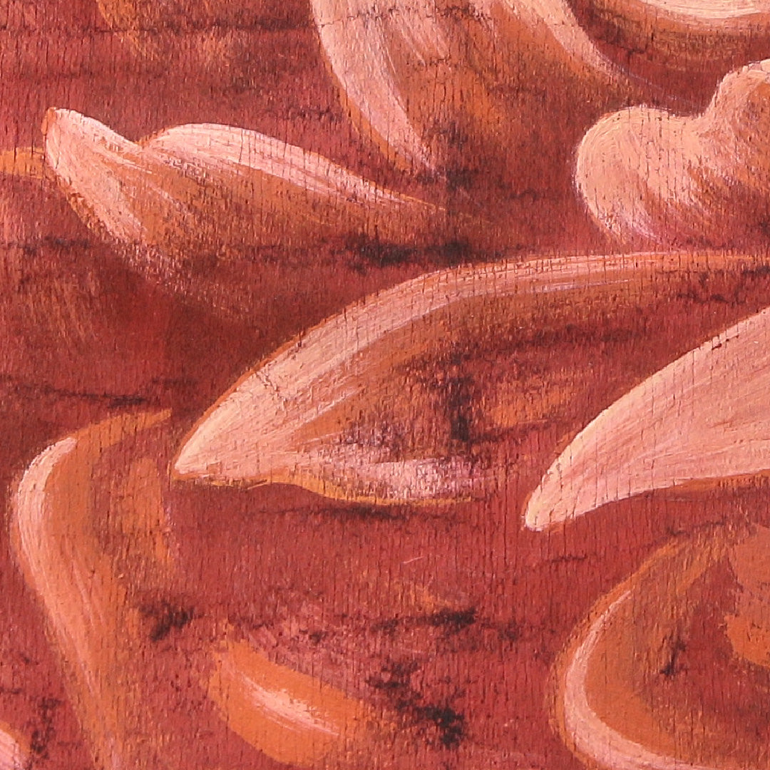 アンティーク 九寸名古屋帯 帯丈259cm 名古屋仕立て ポイント柄 Aランク 正絹 染め帯 ペンテ帯 薔薇 黒系 1224-04149