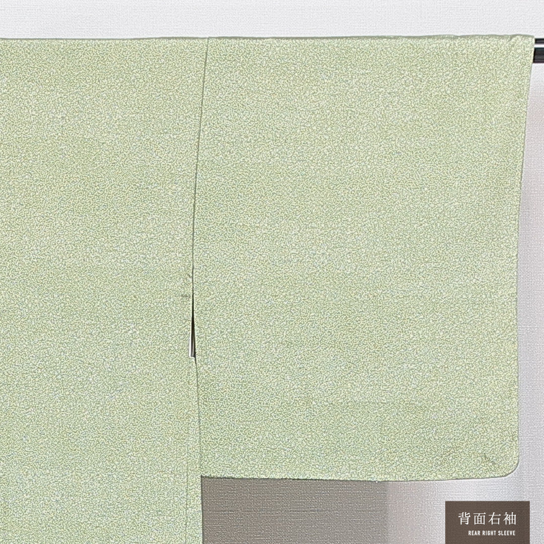 羽織 袷 身丈77cm 裄丈62cm 正絹 Sランク カジュアル Sサイズ 緑系 RP 1232-16173