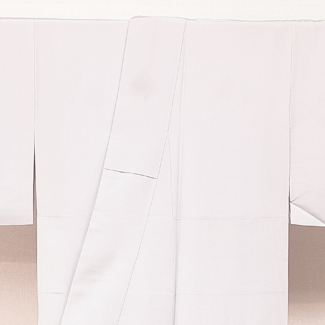 訪問着 袷 身丈150cm 裄丈62cm 正絹 Sランク Sサイズ 広衿 一つ紋(丸に九曜) セミフォーマル 小槌 吉祥文様 金駒刺繍 グレー系 1212-16878