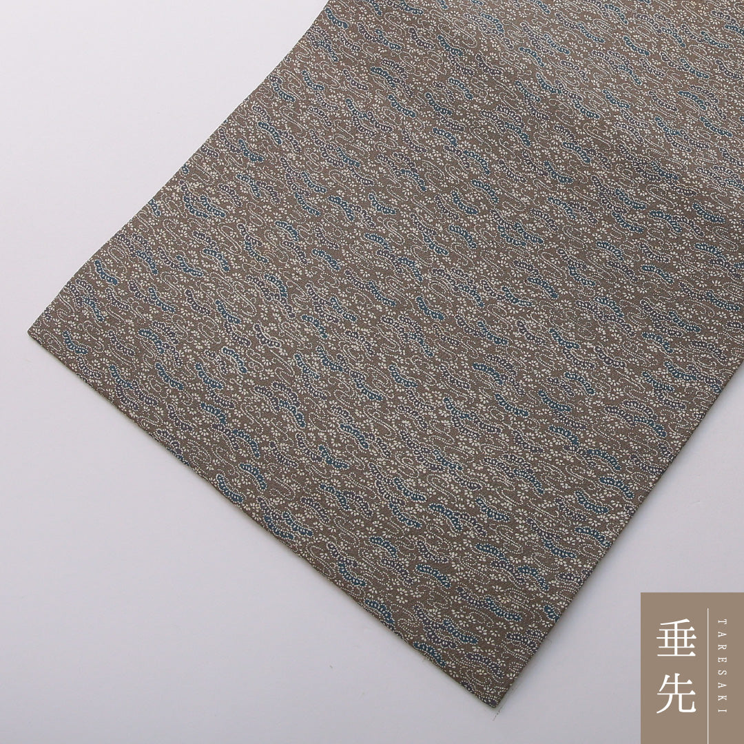 九寸名古屋帯 Sランク 帯丈326cm 正絹 全通 名古屋仕立て 染め インフォーマル 笠松 緑系 RP 1245-03536
