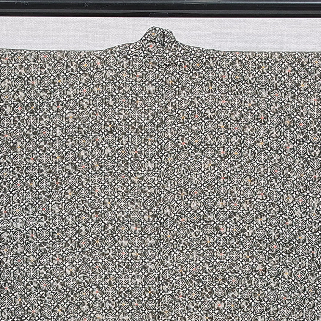 羽織 袷 身丈82cm 裄丈63cm 正絹 Aランク カジュアル Sサイズ 紐あり 創作柄 緑系 RP 1232-16195