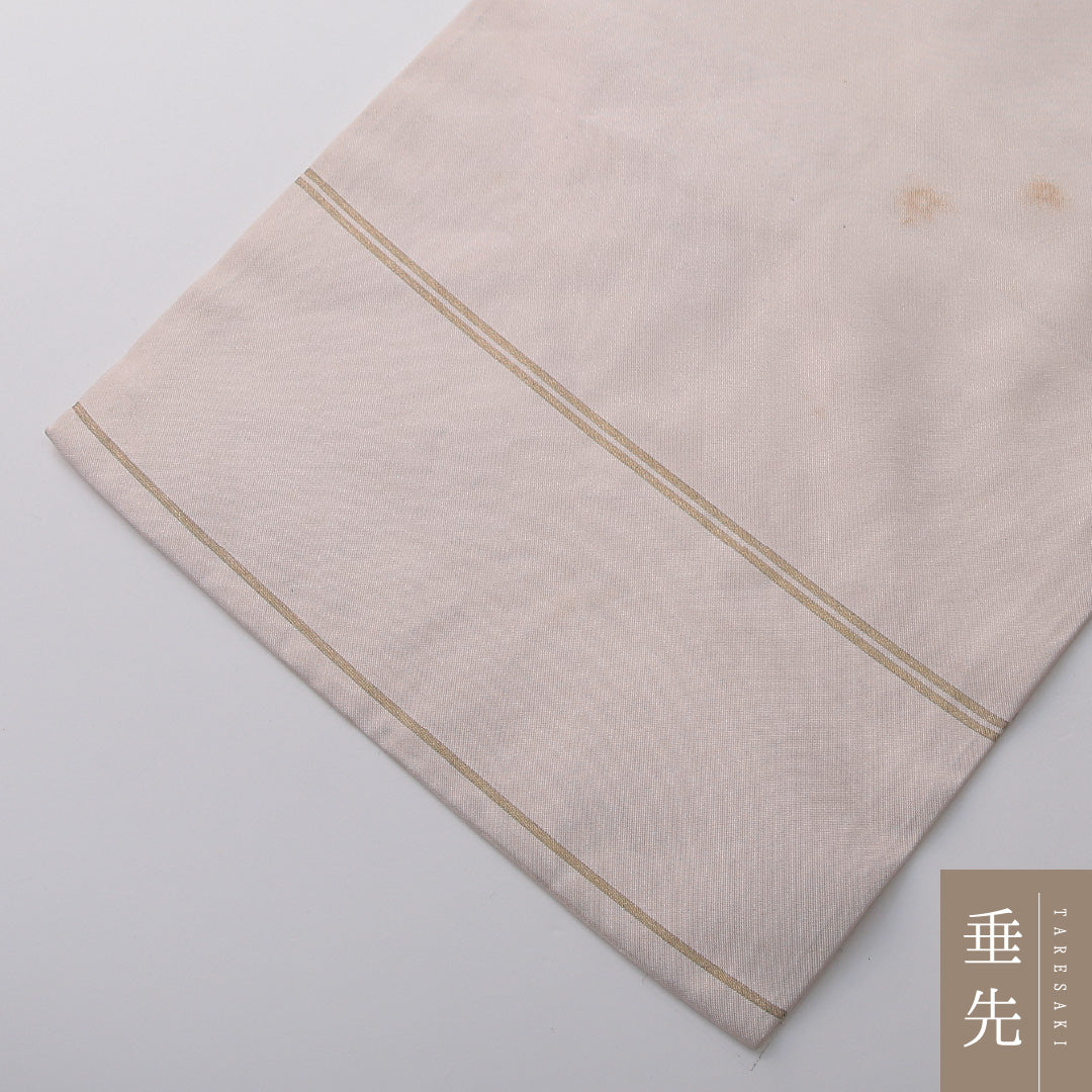 九寸名古屋帯 帯丈357cm カジュアル 名古屋仕立て ポイント柄 Dランク 正絹 綴れ織 薔薇 ピンク系 1224-03656