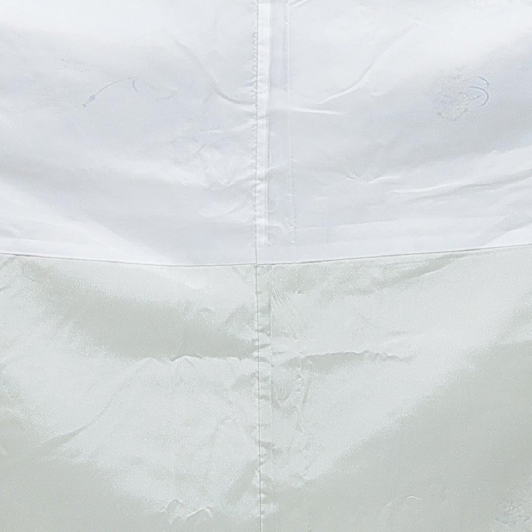 小紋 洗える着物 袷 身丈159cm 裄丈64cm ポリエステル Sランク Mサイズ 広衿 インフォーマル 雲取り 亀甲 緑系 1215-16274