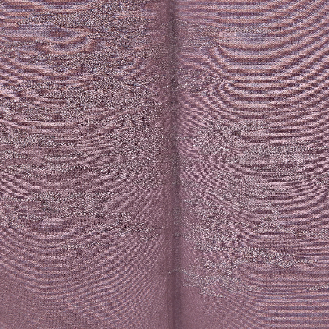 訪問着 袷 身丈161cm 裄丈63cm 正絹 Aランク Lサイズ 広衿 一つ紋(五三桐) セミフォーマル 創作柄 紫系 1212-15665