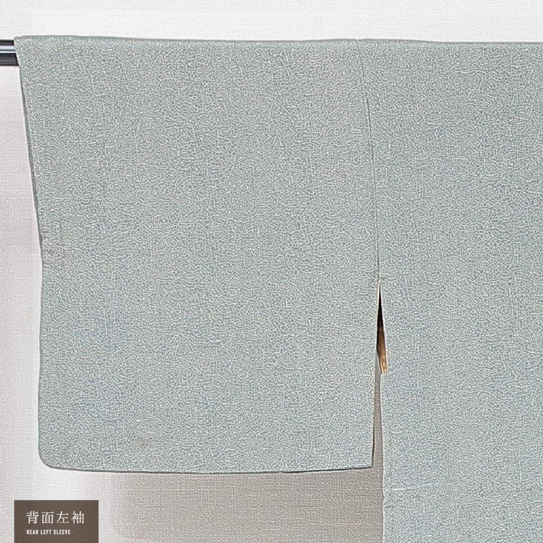 羽織 袷 身丈70cm 裄丈59cm 正絹 Cランク カジュアル Sサイズ 紐あり 抽象柄 グレー系 HP 1232-15261