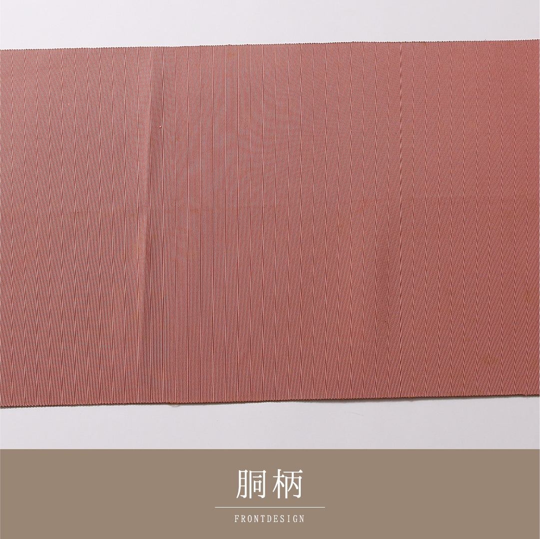 八寸名古屋帯 帯丈348cm カジュアル 開き仕立て 全通 Cランク 正絹 無地 ピンク系 1224-02891