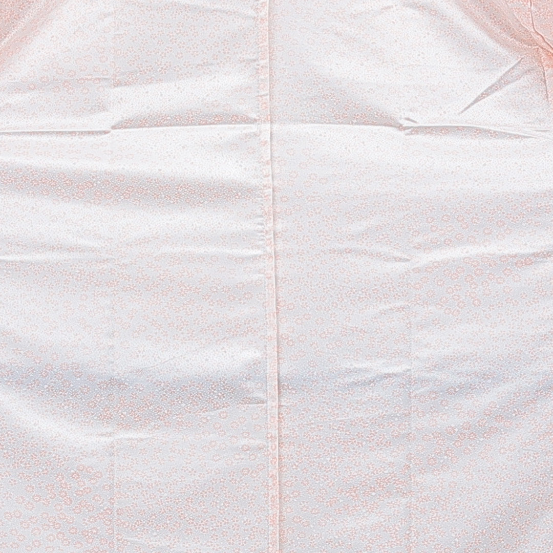 長襦袢 洗える着物 無双袖 身丈128cm 裄丈62cm ポリエステル Sランク Lサイズ 花柄 白系 1229-16694