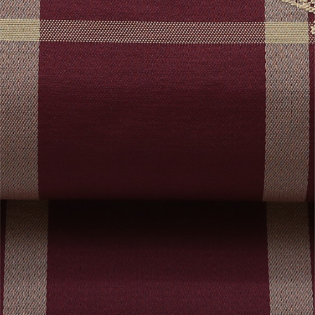 八寸名古屋帯 Sランク 帯丈365cm 正絹 ポイント柄 松葉仕立て 帯芯なし 織り インフォーマル 花扇 格子 紫系 RP 1245-03553