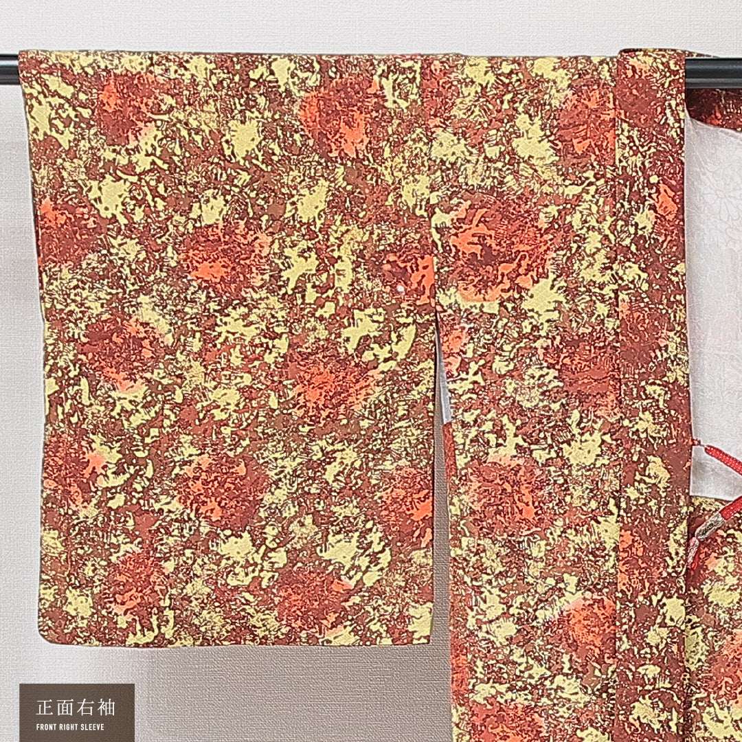 羽織 袷 身丈76cm 裄丈61cm 正絹 Sランク カジュアル Sサイズ 紐あり 創作柄 多色系 RP 1232-15272