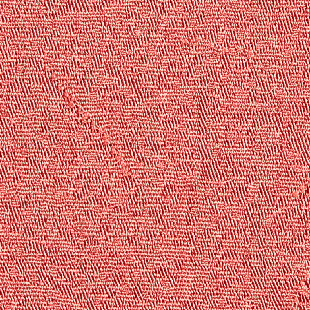 色無地 袷 身丈159cm 裄丈65cm 正絹 Sランク Mサイズ 広衿 一つ紋(丸に桔梗) セミフォーマル 紋意匠 創作柄 織り出し 赤系 朱系 1214-15653