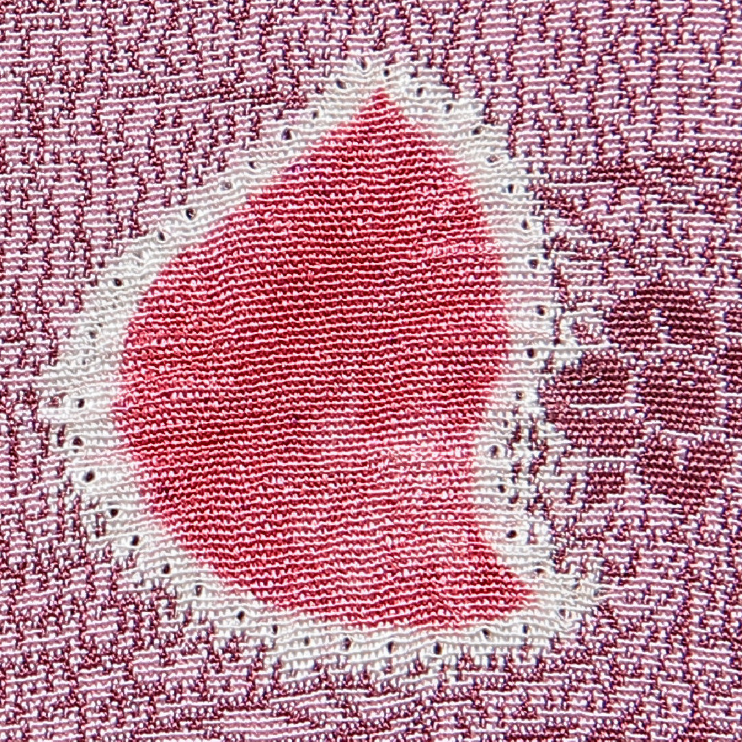 小紋 袷 身丈165cm 裄丈64cm 正絹 Aランク XLサイズ 広衿 インフォーマル 部分絞り 花柄 紫系 1215-16667