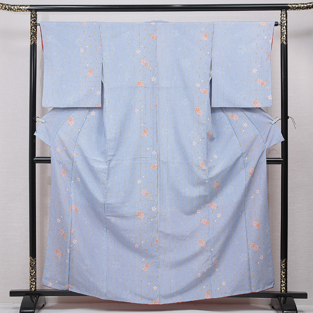 中古・リサイクル 小紋】 洗える着物 袷 身丈161cm 裄丈64cm