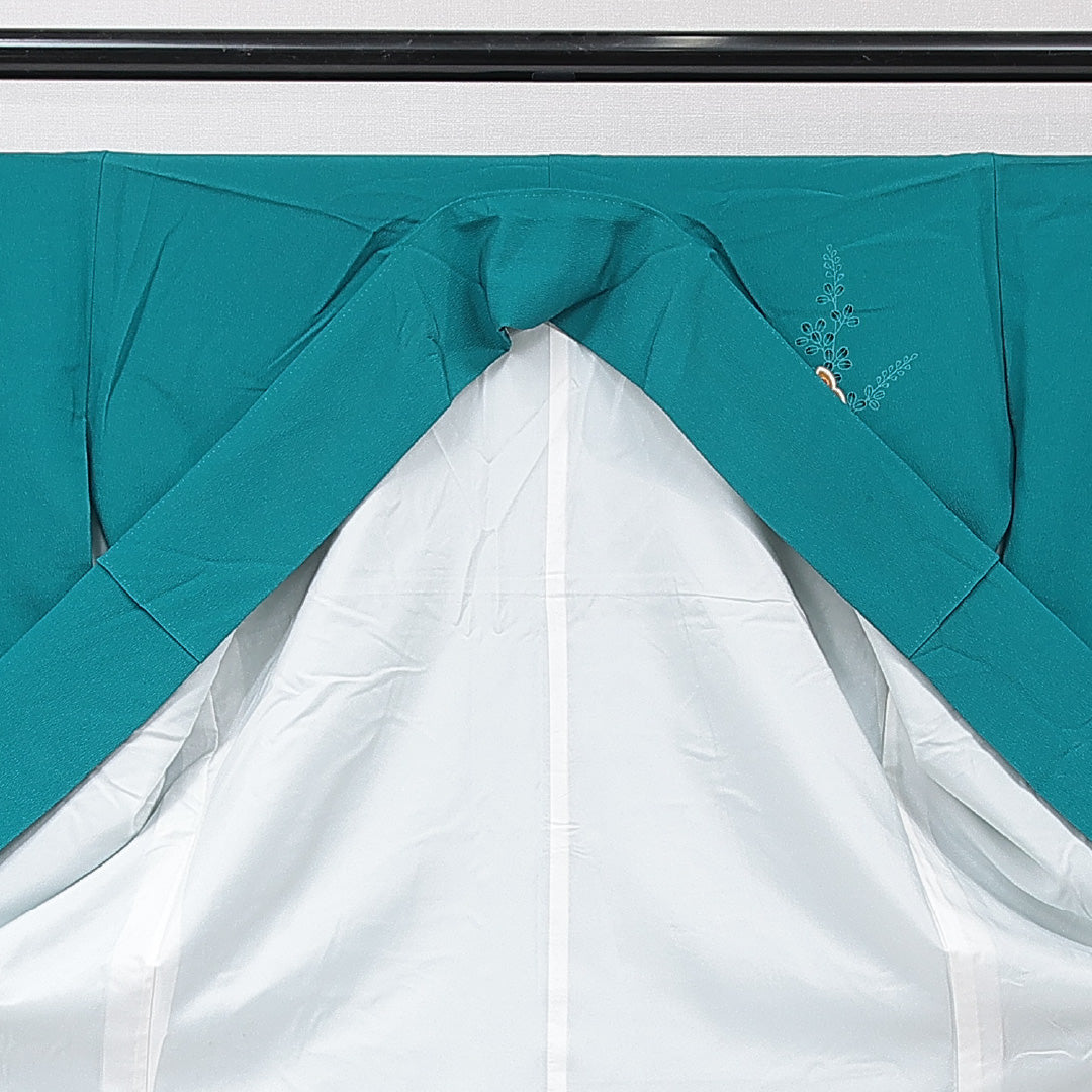 振袖 袷 身丈169cm 裄丈65cm フォーマル Aランク XLサイズ ポリエステル 洗える着物 広衿 蝶 菊 1213-F0717