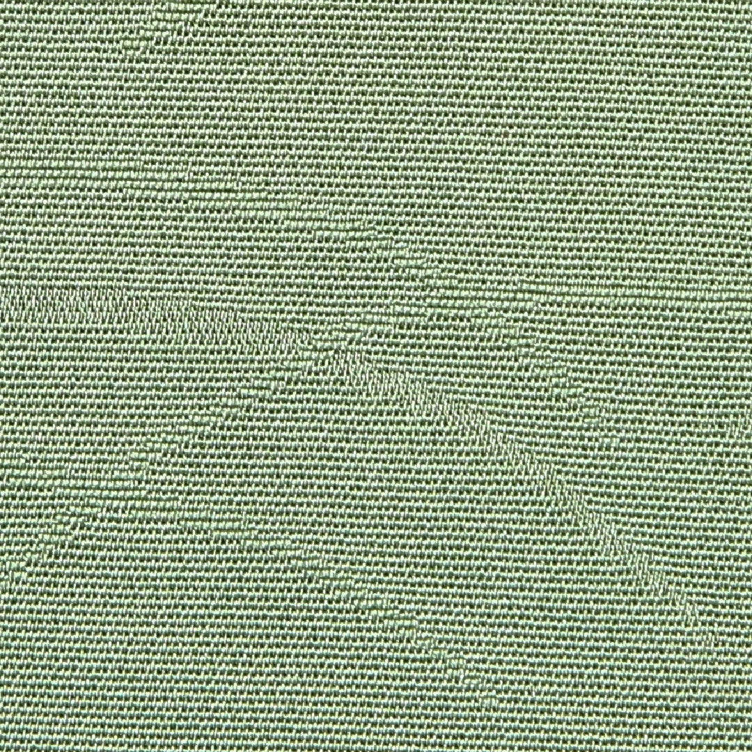 小紋 袷 身丈150cm 裄丈60cm 正絹 モンモリローナイト Sランク Sサイズ 広衿 インフォーマル ちりめん 扇 菊 緑系 1215-15906