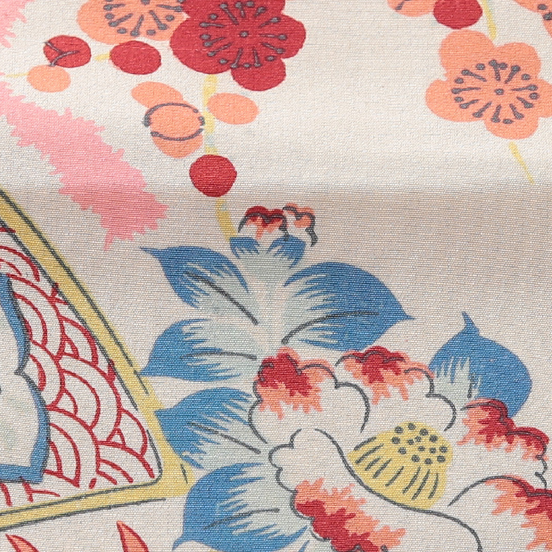 アンティーク 九寸名古屋帯 帯丈356cm 名古屋仕立て 全通 Bランク 正絹 染め帯 牡丹 ピンク系 1224-03880