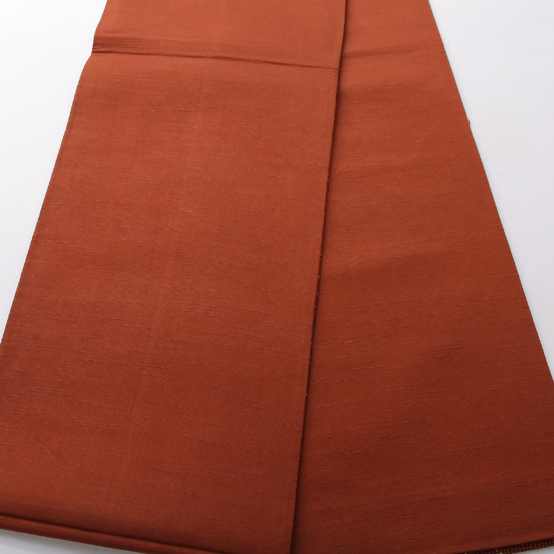 袋帯 帯丈440cm インフォーマル 六通 Aランク 正絹 格子 朱系 1223-02078