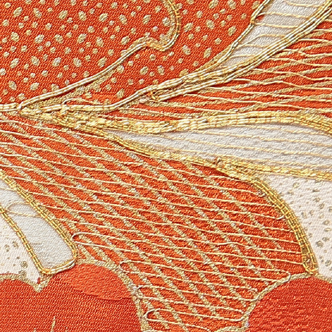 振袖 袷 身丈168cm 裄丈63cm フォーマル Cランク XLサイズ 正絹 広衿 牡丹 金駒刺繍 1213-F0671