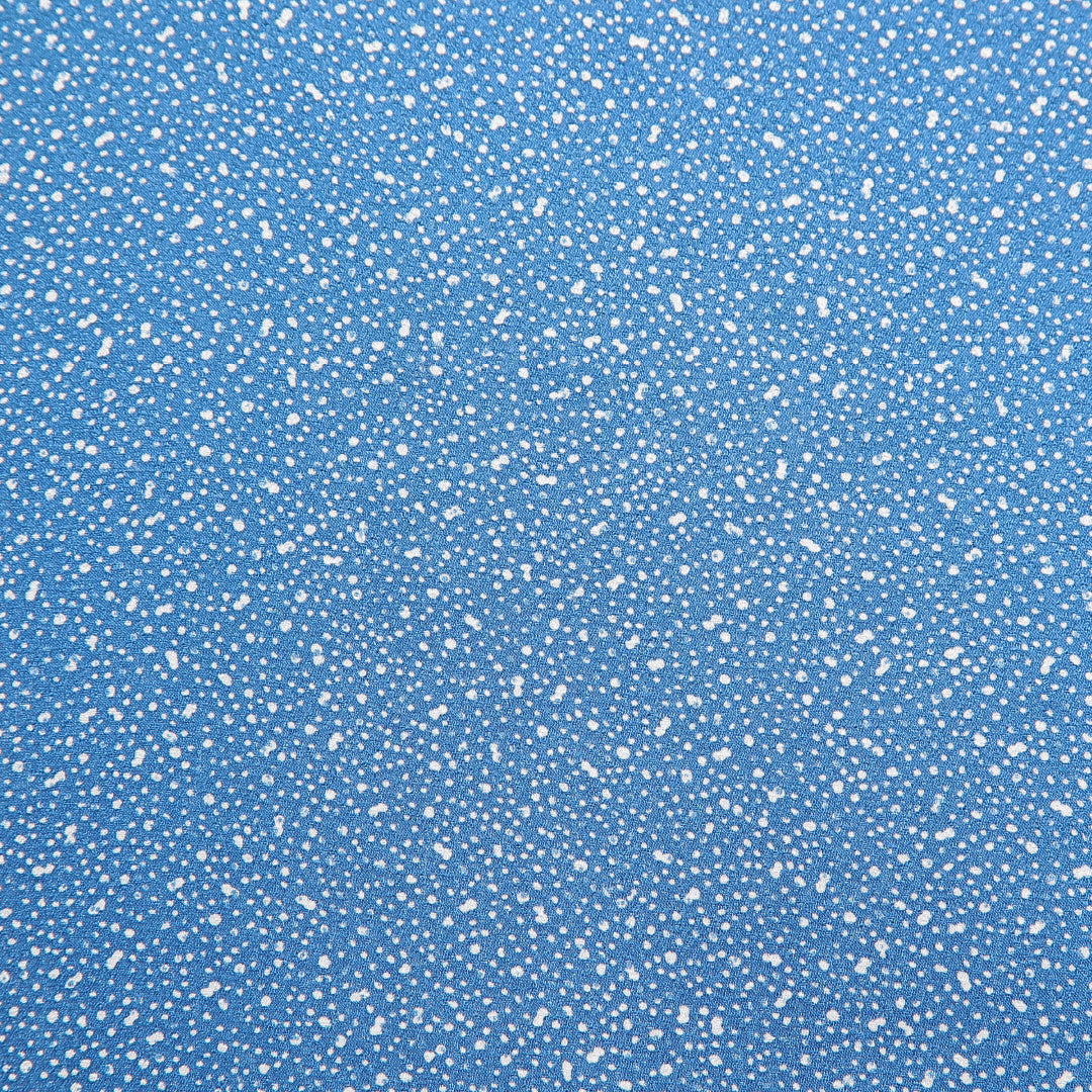 江戸小紋(大小霰) 洗える着物 袷 身丈164cm 裄丈66cm ポリエステル Sランク Lサイズ 広衿 インフォーマル 青系 1262-16278