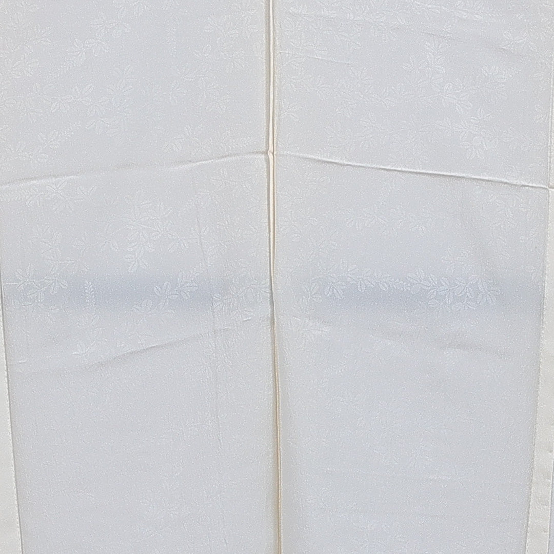 長襦袢 単衣 身丈129cm 裄丈62cm 正絹 Sランク Lサイズ 萩 白系 RP 1239-16584