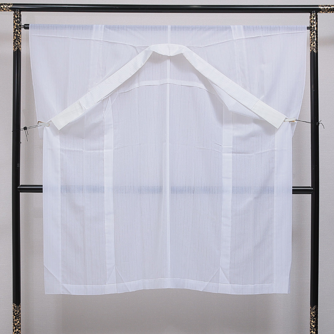夏物 洗える着物 麻の長襦袢 単衣 身丈138cm 裄丈64cm 麻 Dランク 2XLサイズ 無地 白系 LP 1239-16466