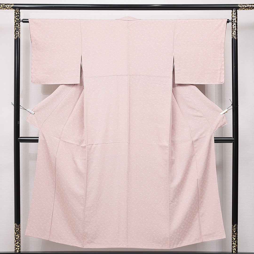 リサイクル・中古 小紋】 袷 身丈150cm 裄丈62cm 正絹 Sランク 一つ紋