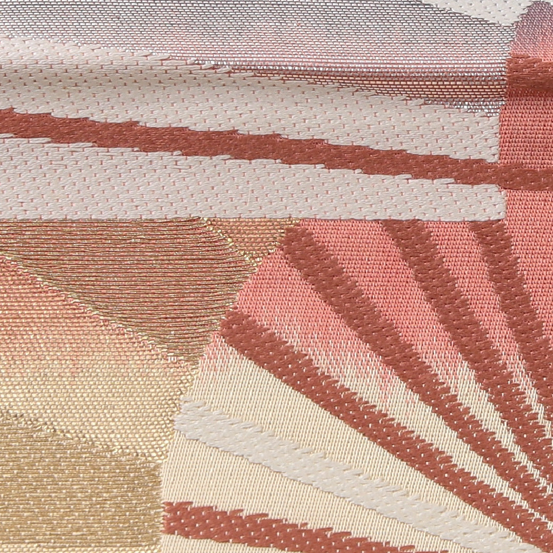 袋帯 帯丈432cm フォーマル 六通 帯芯なし Sランク 正絹 扇 エ霞 多色系 1223-02239