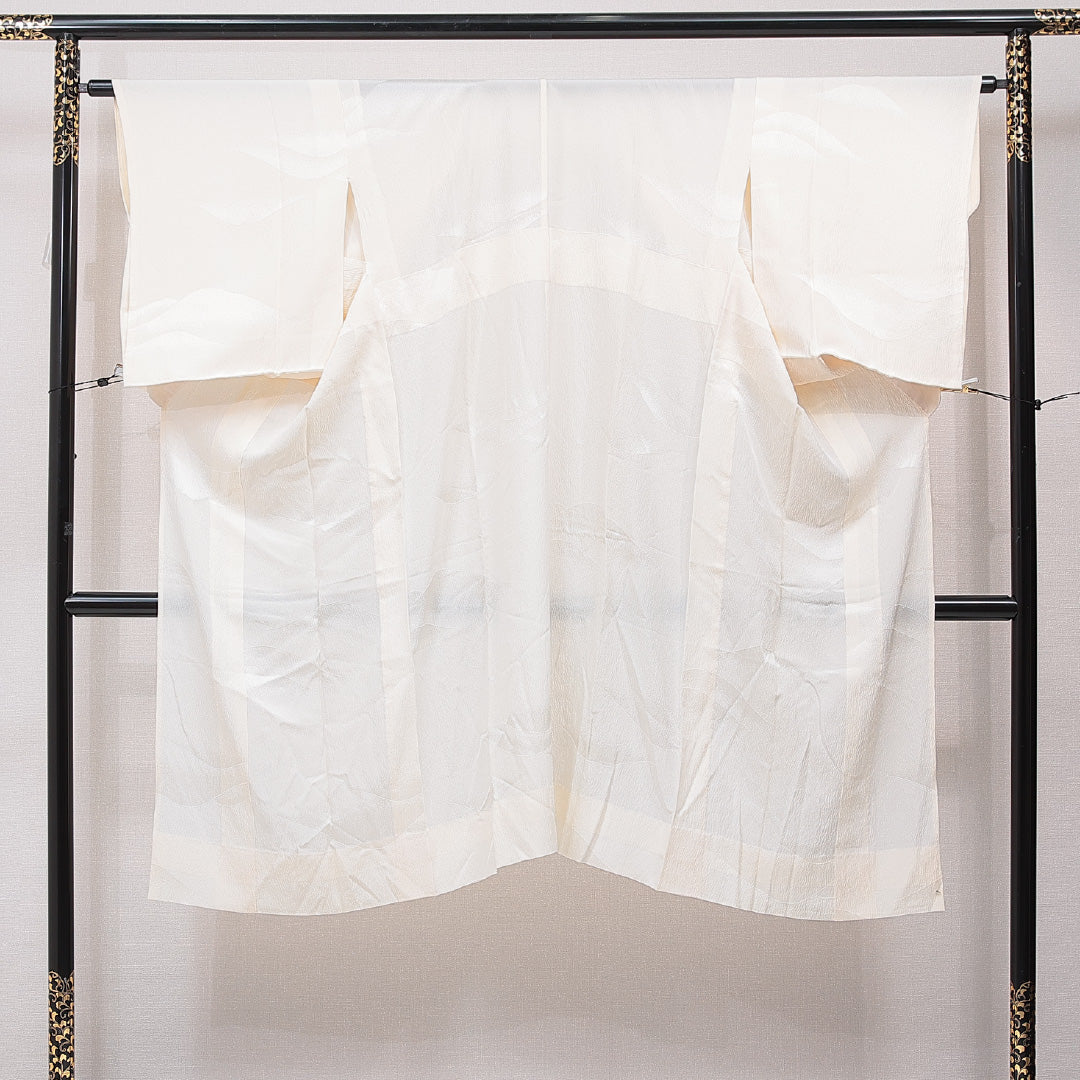 長襦袢 袷 身丈127cm 裄丈63cm 正絹 Aランク Mサイズ 山 ベージュ系 RP 1239-15418