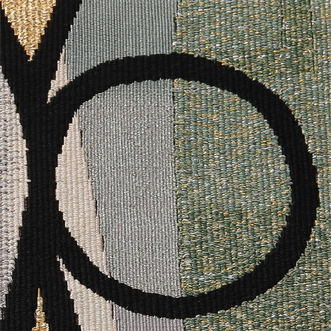 八寸名古屋帯 帯丈352cm カジュアル 松葉仕立て ポイント柄 帯芯なし Cランク 正絹 創作柄 多色系 1224-03512