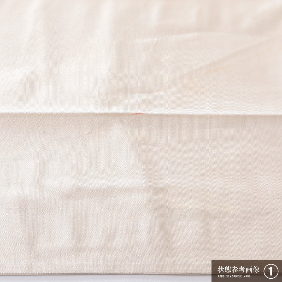 袋帯 帯丈416cm 正絹 六通 帯芯なし インフォーマル ふくれ織 創作柄 ピンク系 1243-02171