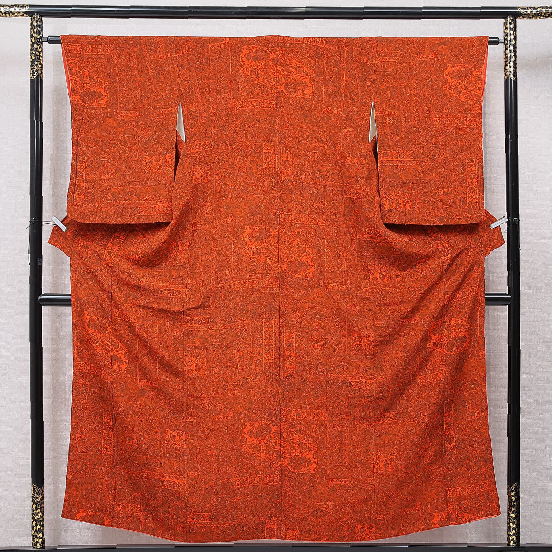 アンティーク 小紋】 袷 身丈155cm 裄丈62cm 正絹 Aランク Mサイズ