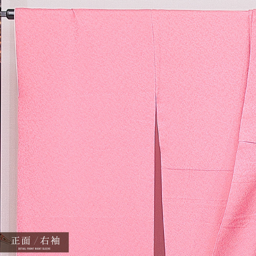 振袖 袷 身丈161cm 裄丈66cm フォーマル Cランク Lサイズ 正絹 広衿 毬 桜 1213-F0651