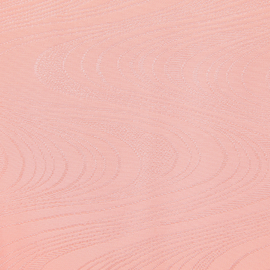 色無地 袷 身丈159cm 裄丈62cm 正絹 Bランク Mサイズ 広衿 インフォーマル 紋意匠 流水 無地 証紙 ピンク系 1214-15117