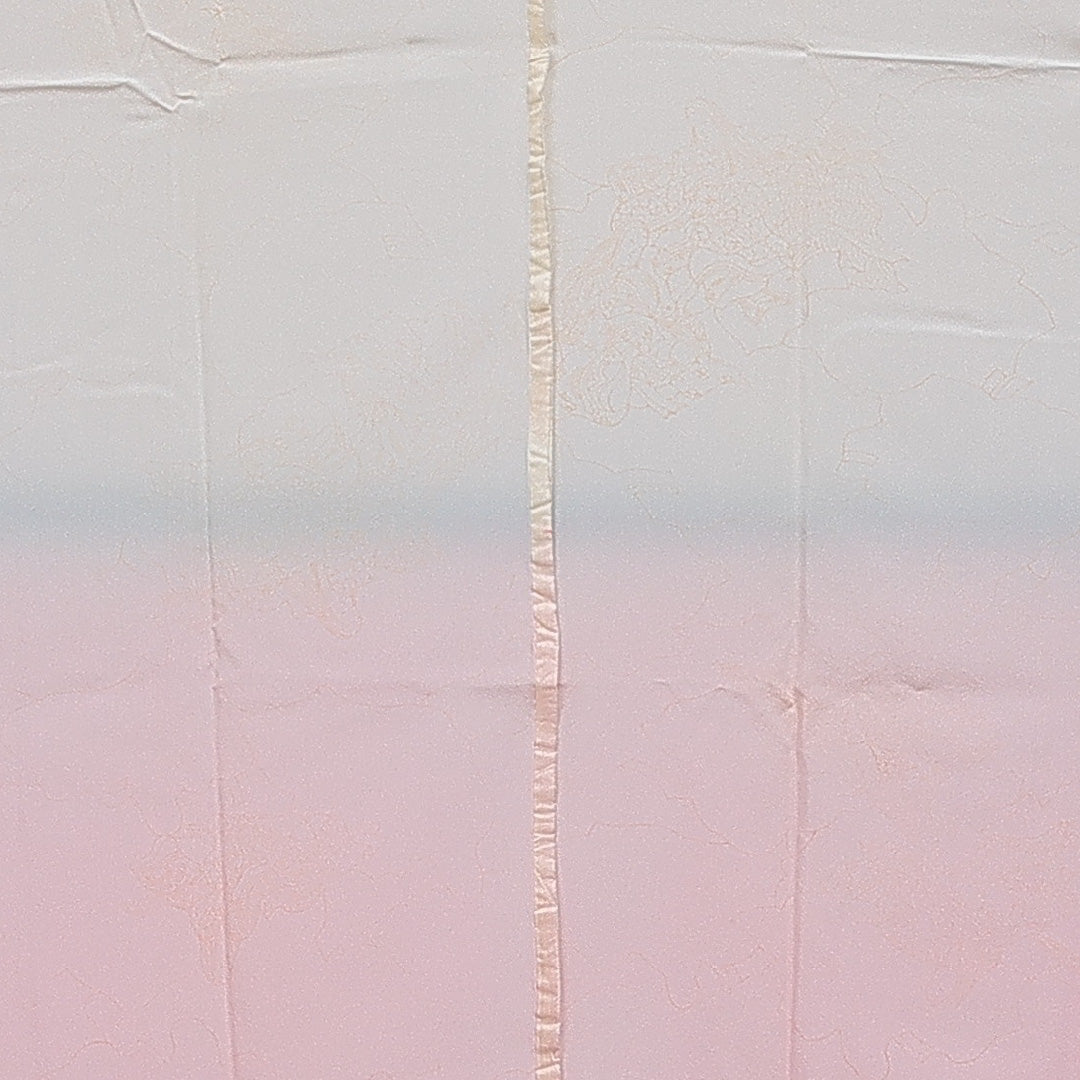 長襦袢 無双袖 身丈126cm 裄丈64cm 正絹 Sランク Mサイズ 平安絵巻 ベージュ系 RP 1239-16583