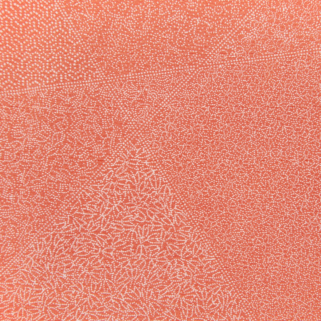 江戸小紋(寄せ柄) 袷 身丈154cm 裄丈63cm 正絹 伝統工芸士 金田今朝男 Cランク Sサイズ 広衿 インフォーマル 作家物 落款 朱系 1262-15687