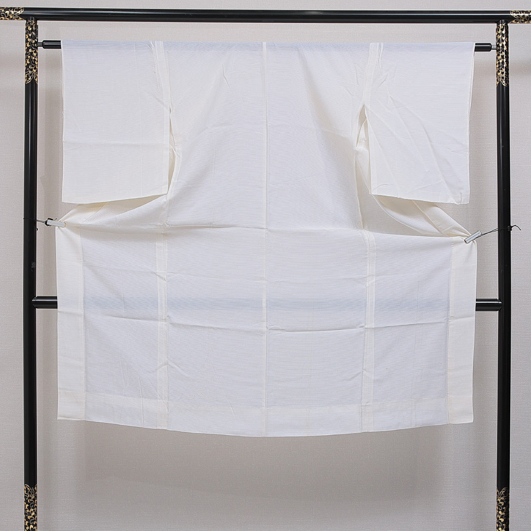 長襦袢 単衣 身丈126cm 裄丈62cm 正絹 Cランク Mサイズ 無地 クリーム系 HP 1239-16470