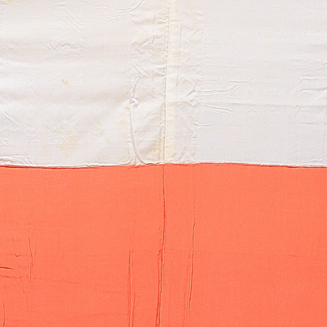 アンティーク 小紋 袷 身丈155cm 裄丈62cm 正絹 Aランク Mサイズ バチ衿 更紗 ちりめん 花柄 赤系 朱系 1215-15683