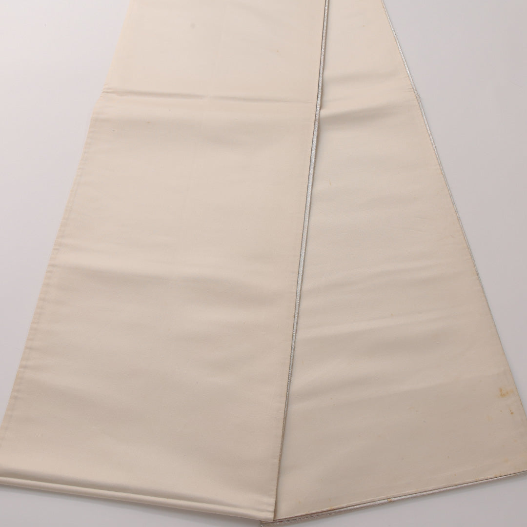 袋帯 帯丈422cm 正絹 ポイント柄 セミフォーマル 童 落款 銀系 ピンク系 1243-01877