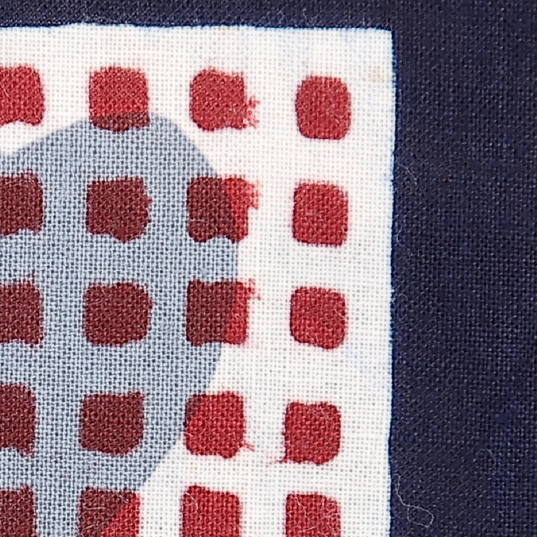 アンティーク 木綿の浴衣 夏物 洗える着物 夏物 身丈153cm 裄丈62cm 木綿 Aランク Sサイズ バチ衿 居敷当て 肩当て 花柄 紺系 1218-13184