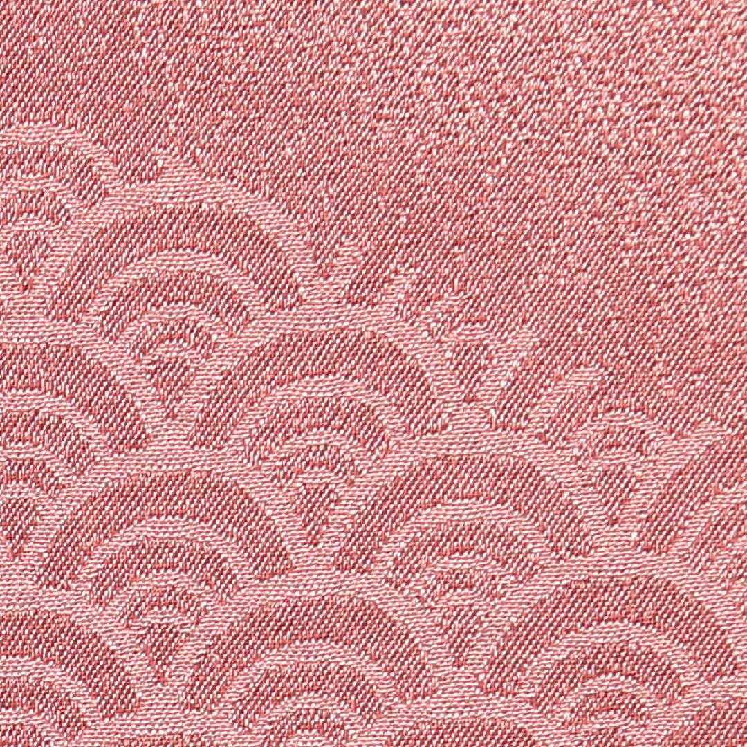 色無地 袷 身丈150cm 裄丈61cm 正絹 Aランク Sサイズ 広衿 インフォーマル 紋意匠 青海波 付下げ ピンク系 1214-16873