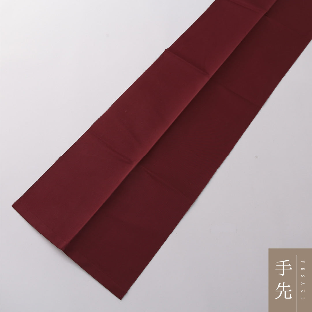 八寸名古屋帯 Cランク 帯丈328cm 正絹 ポイント柄 開き仕立て 織り インフォーマル 薔薇 深い赤系 M4 1245-03257